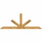 Ekena Millwork Saratoga Rough Sawn Timber Gable Bracket, Western Red Cedar, 108"W x 40"H x 2"D x 6"F, 9/12 Pitch GBW108X40X0206SAR00RWR - alternate 1